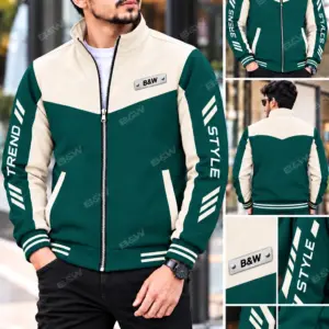 Green & Cream Sports Jacket
