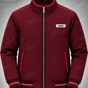 Meroon Red Striped Jacket
