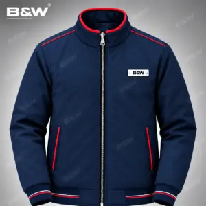 Blue Red Striped Jacket